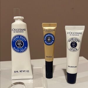 L'OCCITANE Skincare Trio - Hand Crème, Lip Balm & Nail & Cuticle Oil